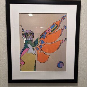 Peter Max Framed 12x14 Inch Art Print - Nebular Man